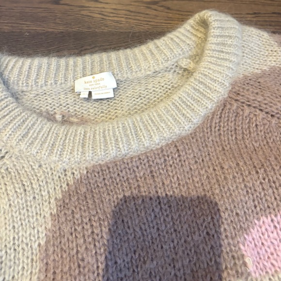 Kate Spade Cream and Pink Patterned Sweater-floral - Picture 4 of 6